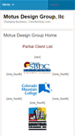 Mobile Screenshot of motusdesigngroup.com